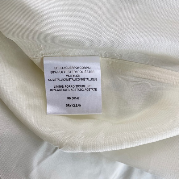 Maggie London Dress Bell Skirt with Tulle Formal Gray‎ White 2 - Picture 8 of 12